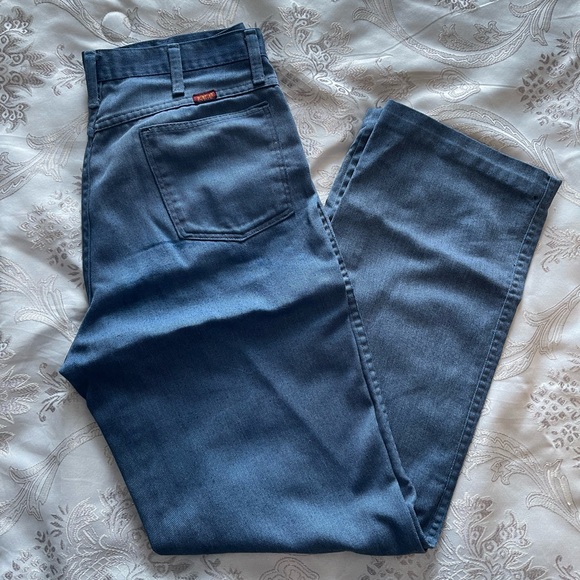 Vintage rustler ranch pants/dress jeans (1970s) (36x34) (MADE IN USA) - Picture 1 of 5